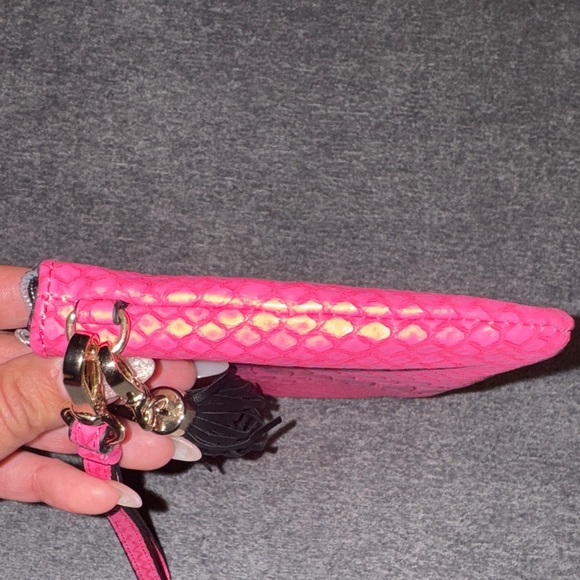 Victoria's Secret - NWOT Pink Slim Wristlet Wallet with Black Tassel - Picture 9 of 17